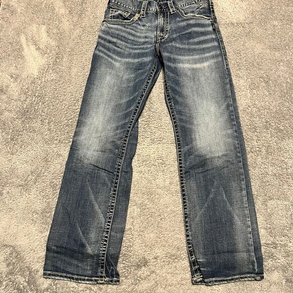 Silver Zac Jeans Mens 29 x32 Blue Denim Straight Stretch Casual (31x31.5) - Picture 1 of 10